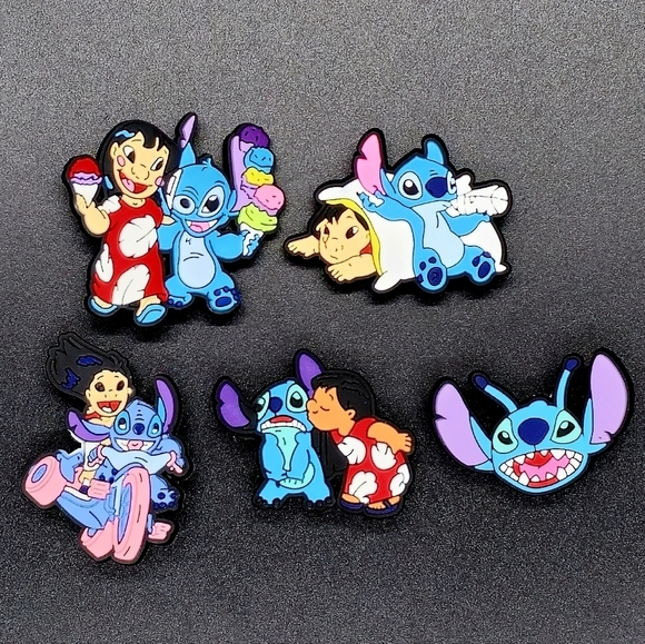 Disney Lilo and Stitch Croc Charm Bundle (5) - Picture 1 of 2